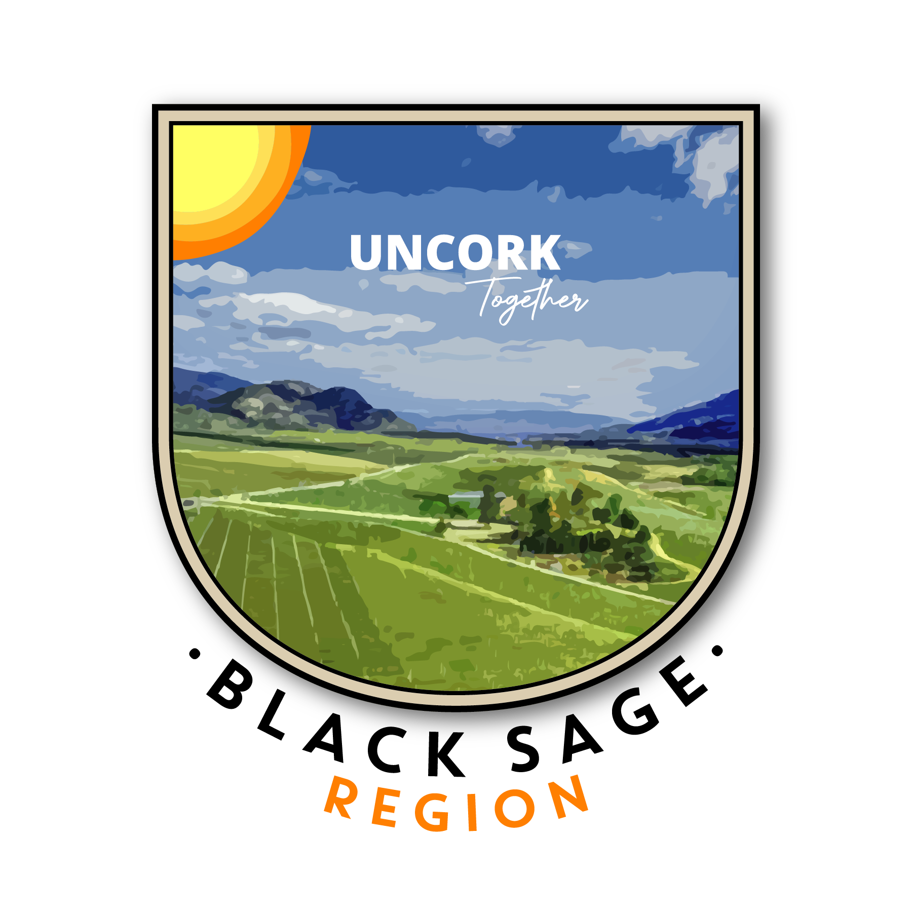Oliver Osoyoos Wine Country Regional Badges - Black Sage Bench