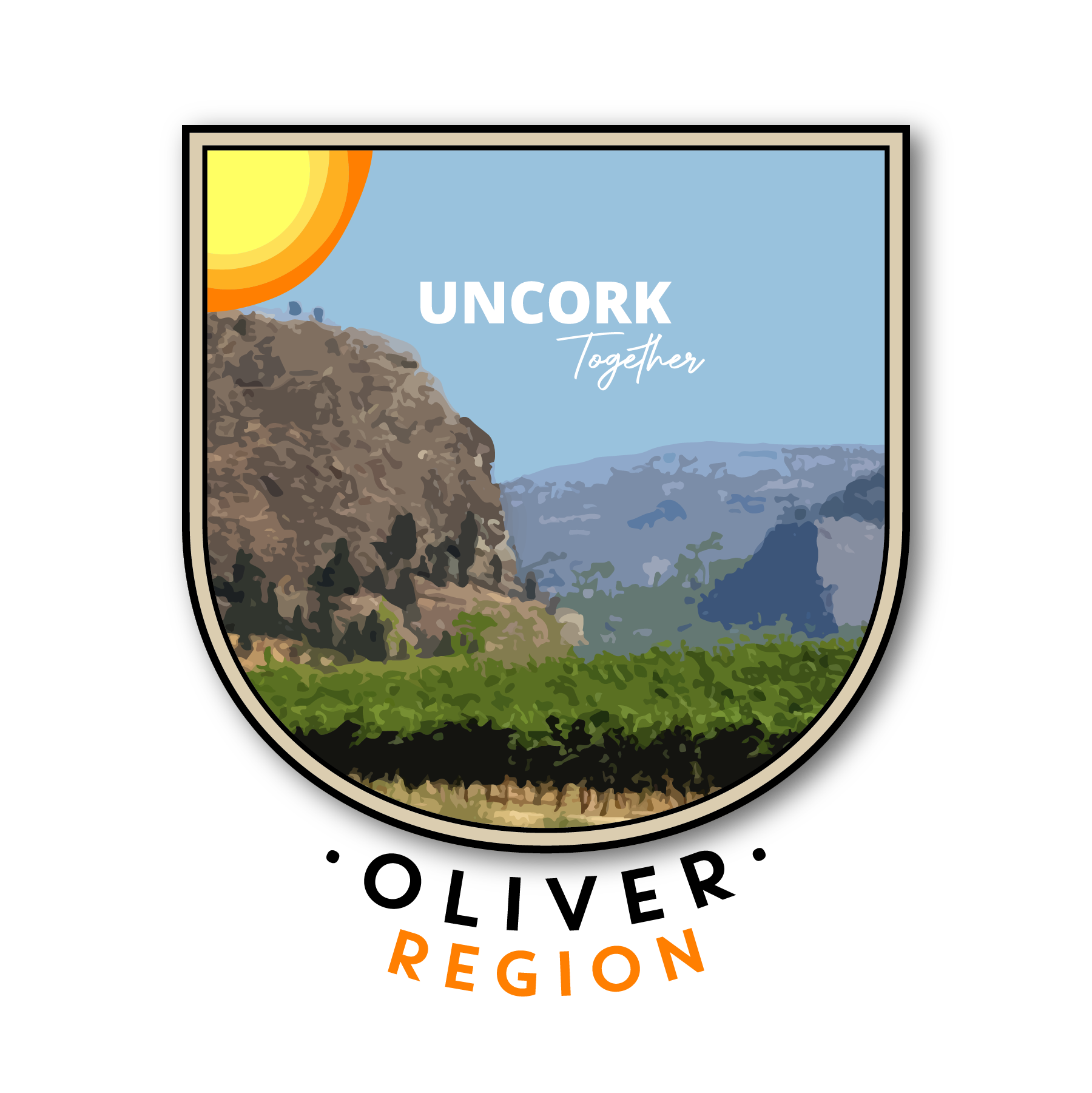 Oliver Osoyoos Wine Country Regional Badges - Oliver