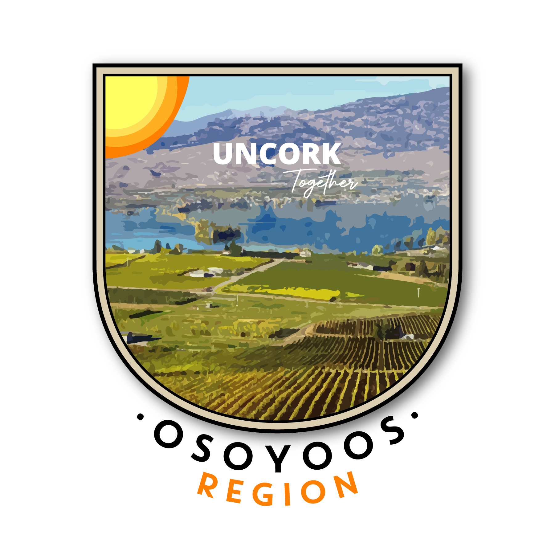 Oliver Osoyoos Wine Country Regional Badges - Osoyoos