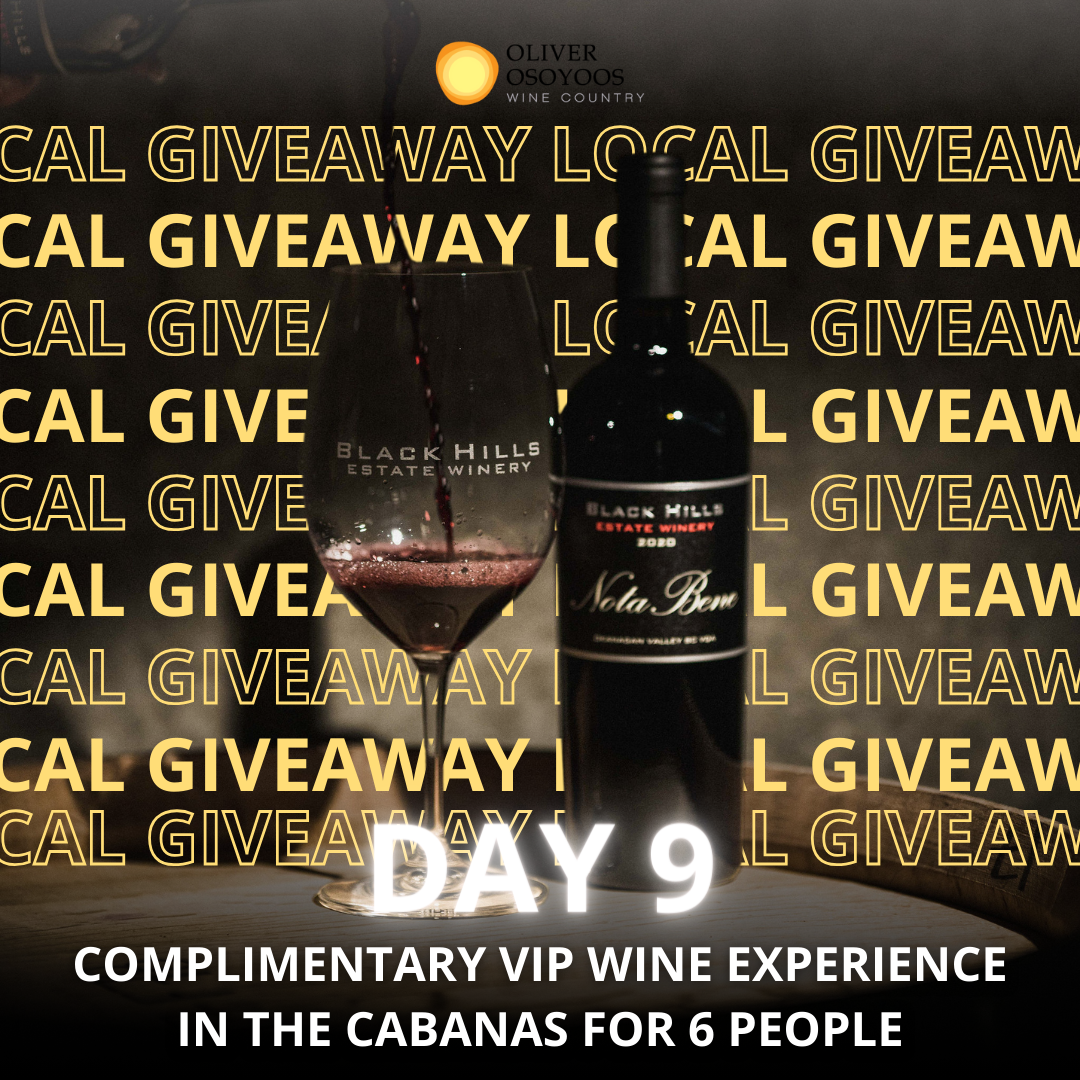 12 Days of Giveaways Contest - Day 9 | Oliver Osoyoos Wine Country