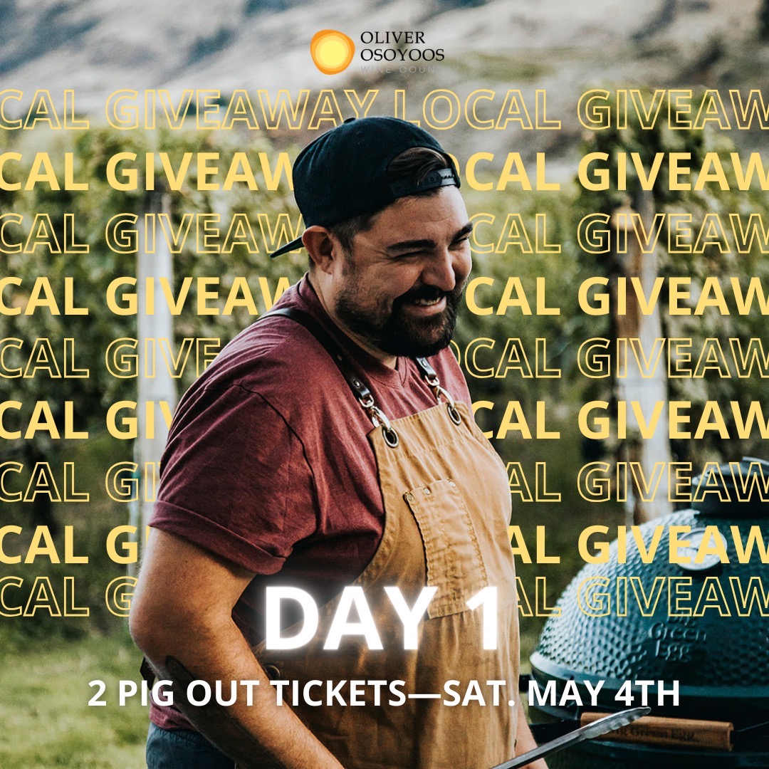 12 Days of Giveaways Contest - Day 1 | Oliver Osoyoos Wine Country